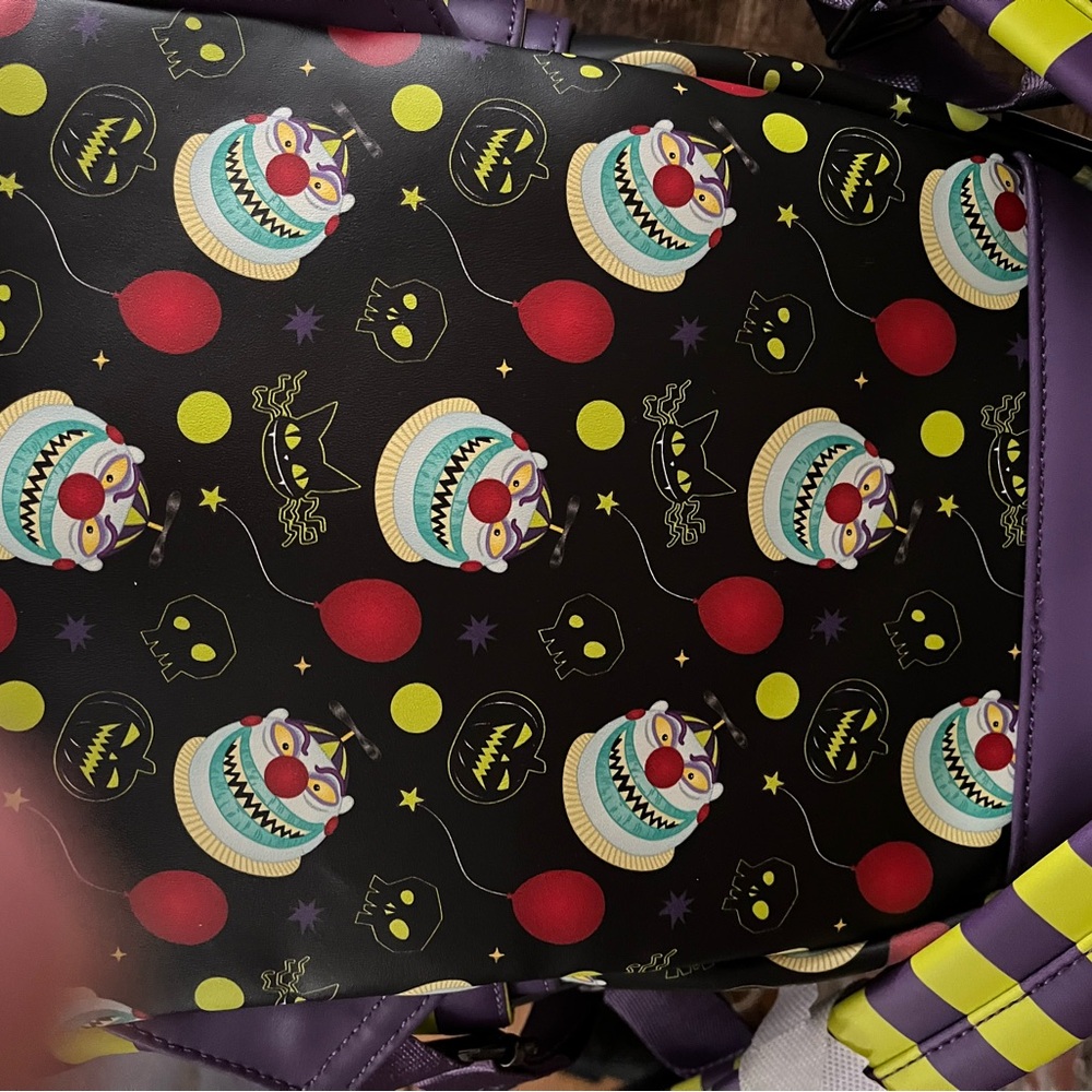 Lounge fly mini backpack nightmare before Christmas clown w/the tear away face - Picture 7 of 14